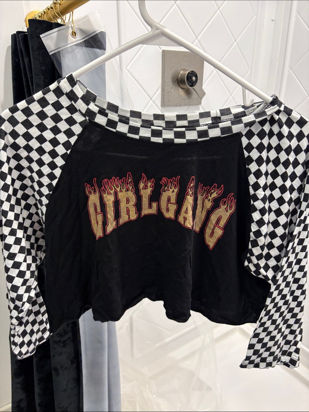 Rockabilly Girl Gang Flame crop top 🔥